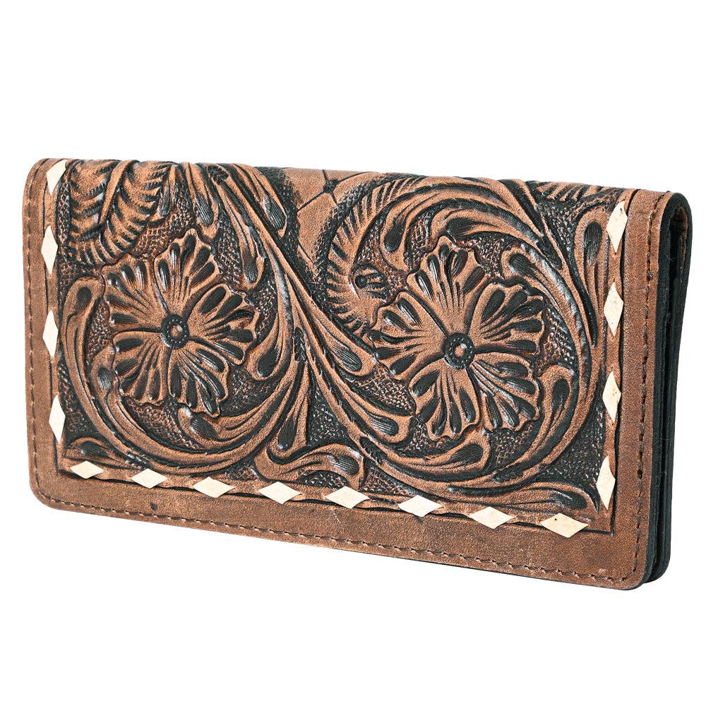 TOOLED LEATHER WALLET