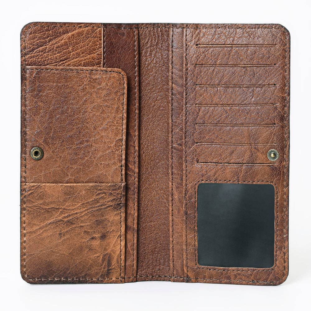 TOOLED LEATHER WALLET