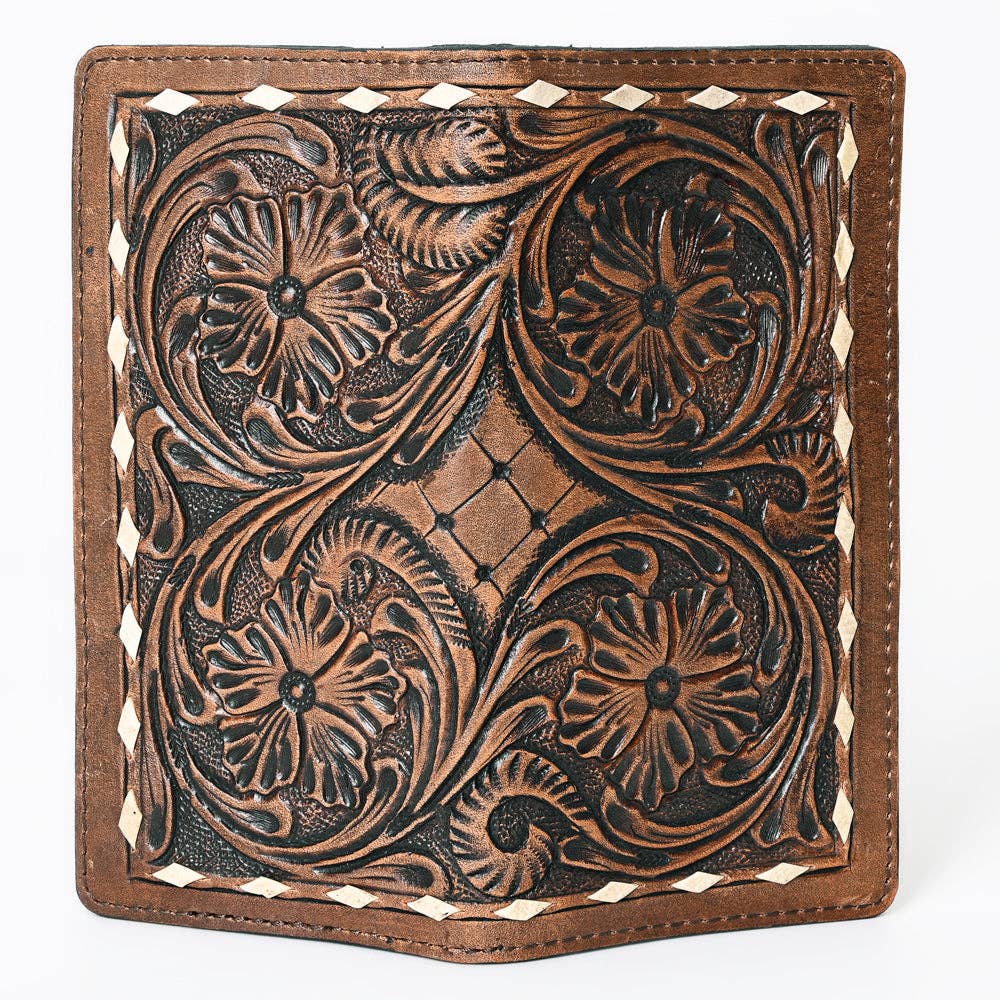 TOOLED LEATHER WALLET