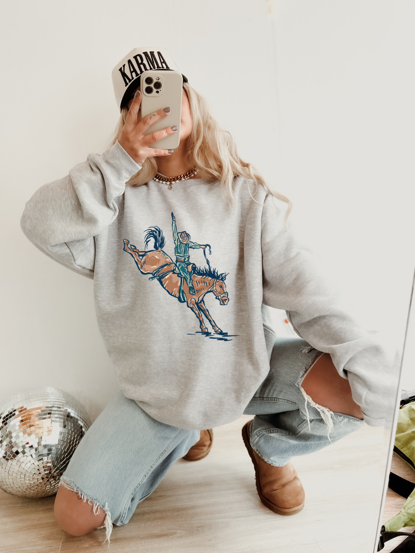 RANK HORSE CREWNECK