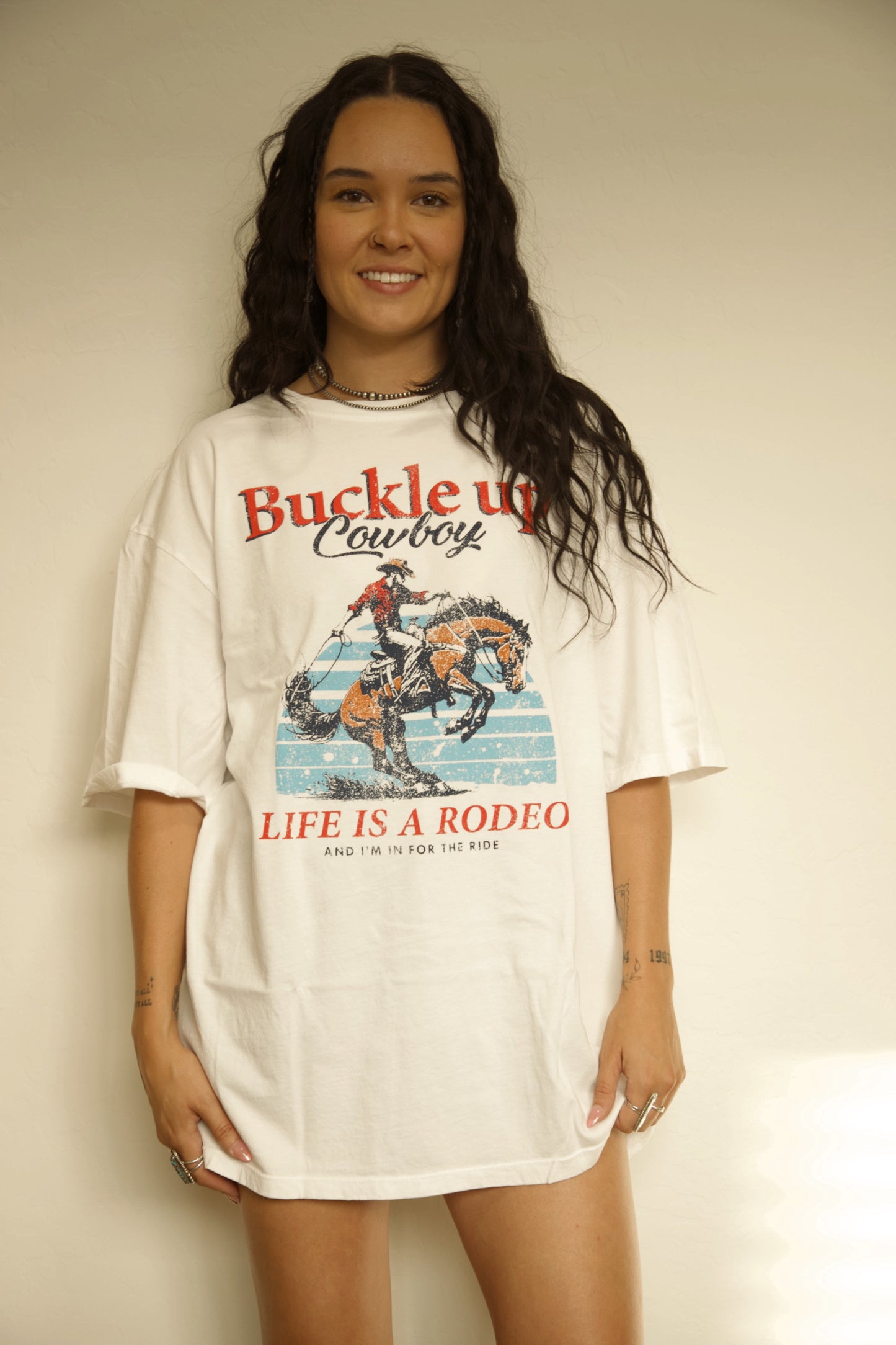 BUCKLE UP COWBOY GRAPHIC TEE