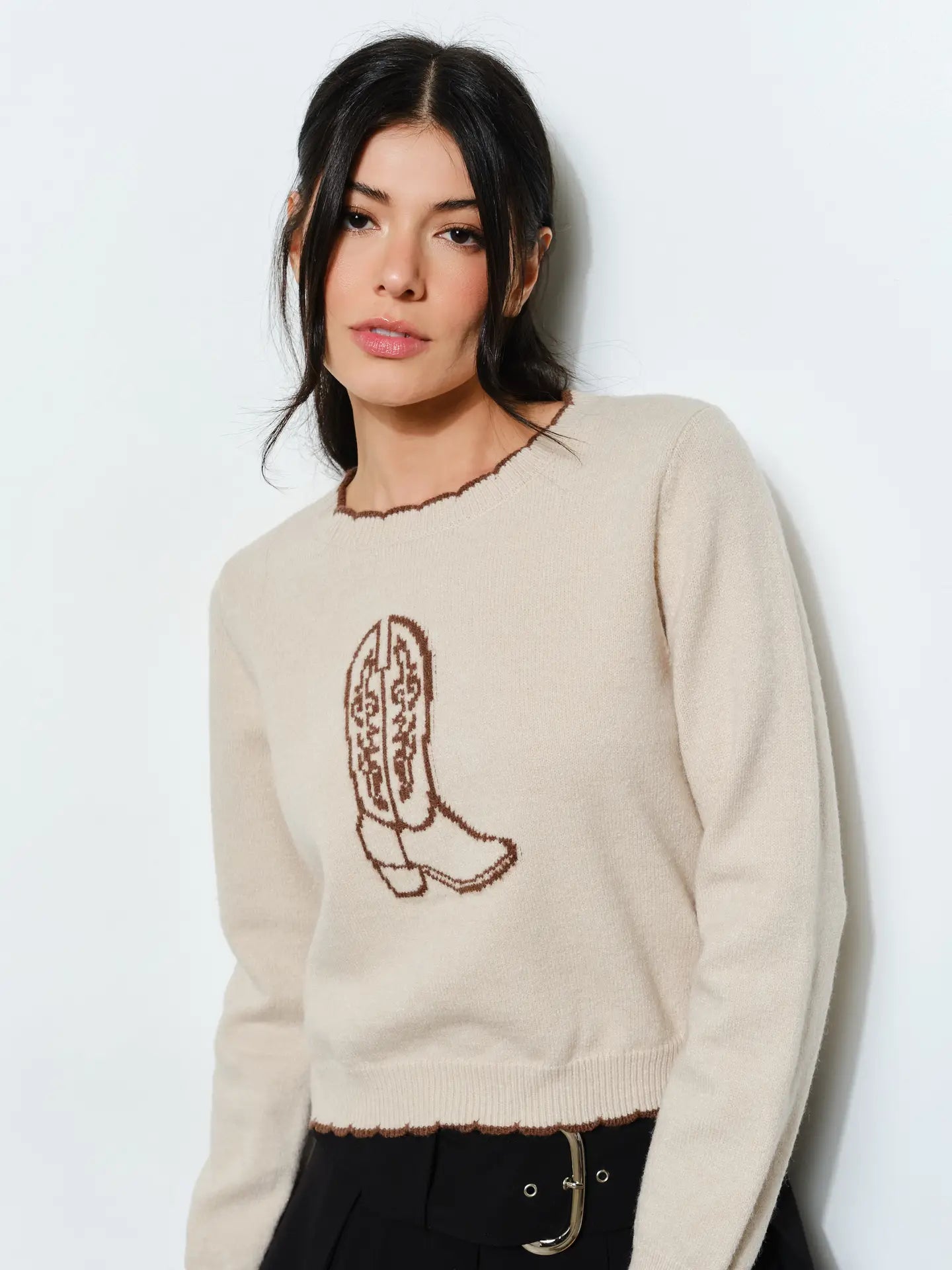 CAMERON COWBOY BOOT SWEATER PREORDER