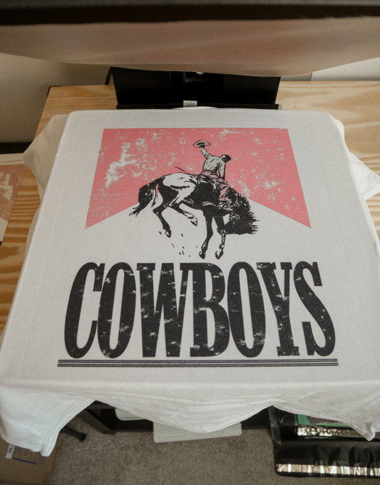 PINK COWBOYS TEE
