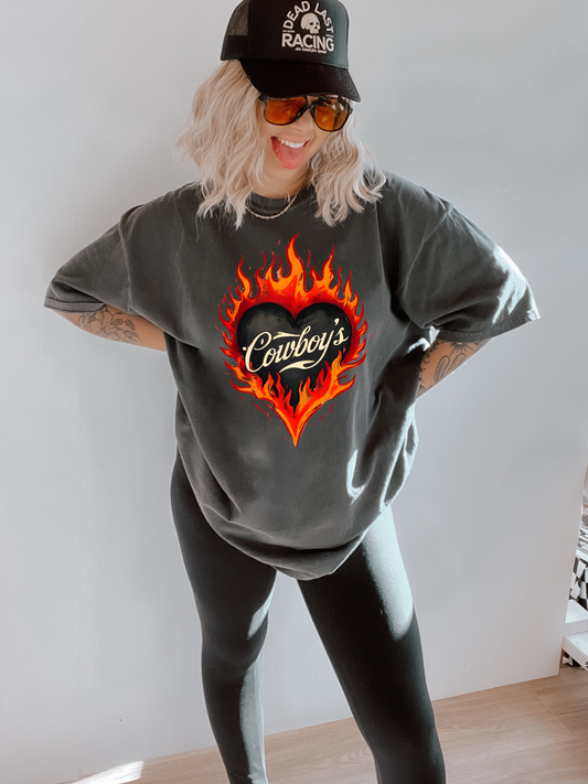 FIRE COWBOYS TEE