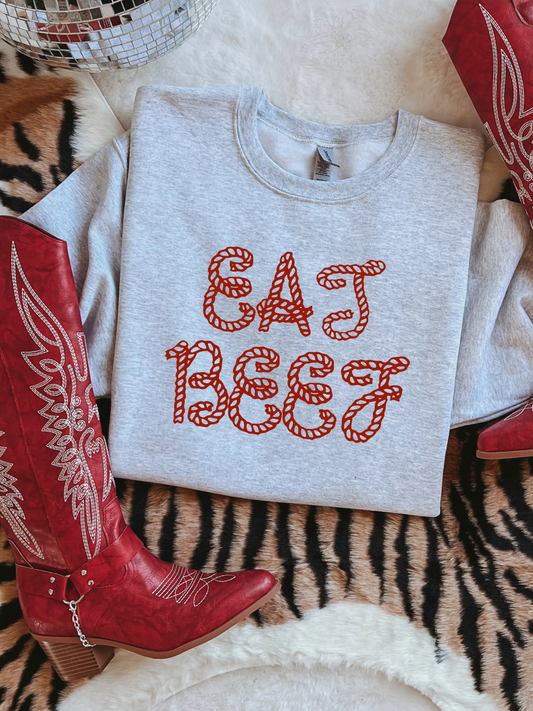 EAT BEEF ROPE CREWNECK
