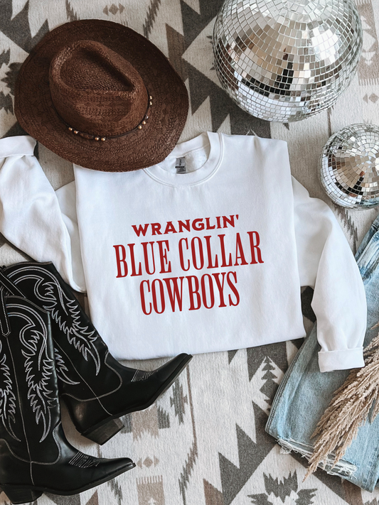 WRANGLIN BC COWBOYS CREWNECK