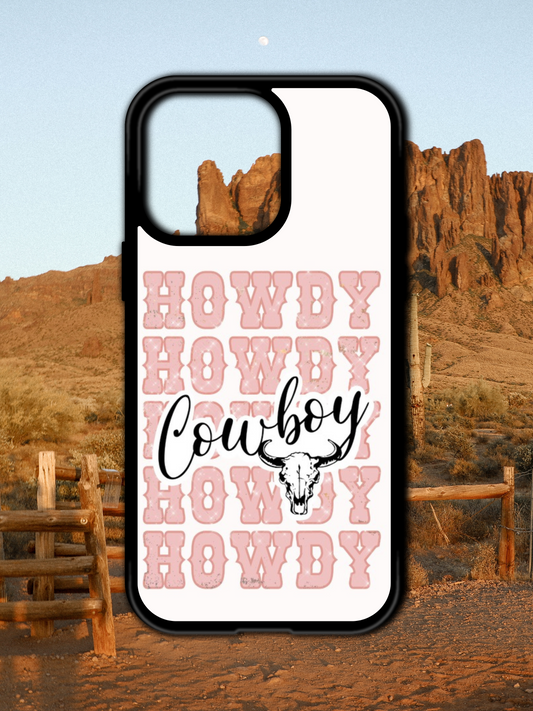 HOWDY COWBOY MAGSAFE COMPATIBLE  IPHONE CASE